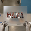 MAMA Cow Print Motif | DTF Transfer Ready to Press | Western Heat Transfer