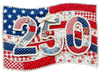 250 USA Patchwork| DTF Transfer Ready to Press | Patriotic Heat Transfer