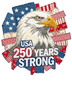 Eg 250 Patch | DTF Transfer Ready to Press | Patriotic Heat Transfer