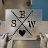 Sew Heart Needles | DTF Transfer Ready to Press | Crafting Love Heat Transfer