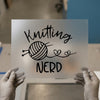 Knitting Nerd | DTF Transfer Ready to Press | Crafty Hobby Heat Transfer