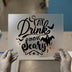 Eat Drink and Be Scary | DTF Transfer Ready to Press | Halloween Heat Transfer