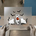 Ghost Cats & Bats Halloween | DTF Transfer Ready to Press | Spooky Cute Heat Transfer