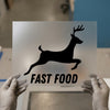 Fast Food Deer | DTF Transfer Ready to Press | Humorous Streetwear Heat Transfer