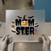 Momster Halloween Pumpkin | DTF Transfer Ready to Press | Spooky Cute Heat Transfer