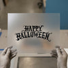 Happy Halloween Spooky Script | DTF Transfer Ready to Press | Gothic Heat Transfer