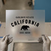 California Golden State Bear | DTF Transfer Ready to Press | Iconic Design Heat Transfer