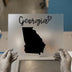 Georgia Script & Map | DTF Transfer Ready to Press | State Love Heat Transfer