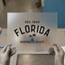 Florida Sunshine State | DTF Transfer Ready to Press | Retro Vacation Heat Transfer