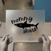 Mommy Shark | DTF Transfer Ready to Press | Script Font Heat Transfer
