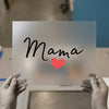 Mama Heart Script | DTF Transfer Ready to Press | Mother's Day Heat Transfer