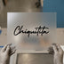 Chiquitita Script | DTF Transfer Ready to Press | Modern Calligraphy Heat Transfer