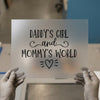 Daddy's Girl Mommy's World Quote | DTF Transfer Ready to Press | Family Love Heat Transfer