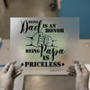 Being Dad is an Honor, Being Papa is Priceless | DTF Transfer Ready to Press | Father's Day Heat Transfer