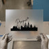 Prague Skyline DTF Transfer Ready to Press | Cityscape Heat Transfer