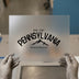 Pennsylvania Est. 1787 Keystone State Mountains | DTF Transfer Ready to Press | Retro Vintage Heat Transfer