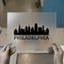Philadelphia Skyline | DTF Transfer Ready to Press | Cityscape Heat Transfer