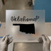Oklahoma State & Script | DTF Transfer Ready to Press | White Silhouette Heat Transfer