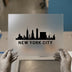 New York City Skyline | DTF Transfer Ready to Press | Urban Cityscape Heat Transfer