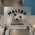 Malibu California Sunset | DTF Transfer Ready to Press | Retro Beach Heat Transfer