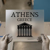 Athens Greece Parthenon | DTF Transfer Ready to Press | Iconic Landmark Heat Transfer
