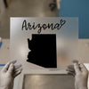 Arizona State & Script | DTF Transfer Ready to Press | Homage Heat Transfer