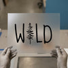 Wild Forest Tree | DTF Transfer Ready to Press | Nature Inspired Heat Transfer