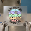 Adventure Buddies Desert Scene | DTF Transfer Ready to Press | Retro Style Heat Transfer