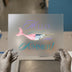 Hello Summer Narwhal | DTF Transfer Ready to Press | Pink Blue Nautical Heat Transfer