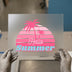 Hello Summer Palms | DTF Transfer Ready to Press | Retro Tropical Heat Transfer