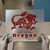 Year of the Dragon | DTF Transfer Ready to Press | Intricate Heat Transfer
