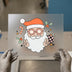 Groovy Santa Peace Sign | DTF Transfer Ready to Press | Retro Christmas Heat Transfer