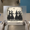 Witch Sisters Dancing | DTF Transfer Ready to Press | Vintage Halloween Heat Transfer