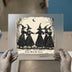 Witch Sisters Dancing | DTF Transfer Ready to Press | Vintage Halloween Heat Transfer