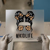 Messy Bun Kidlife | DTF Transfer Ready to Press | Leopard Print Heat Transfer