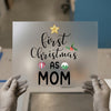 First Christmas As Mom | DTF Transfer Ready to Press | Holiday Script Heat Transfer