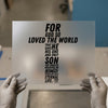 John 3:16 Cross | DTF Transfer Ready to Press | Inspirational Heat Transfer