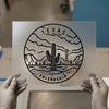 Texas Desert Landscape | DTF Transfer Ready to Press | Minimalist Southwest Heat Transfer