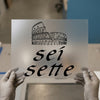 Colosseum Sei Sette | DTF Transfer Ready to Press | Roman Landmark Heat Transfer
