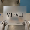 Roman Numerals VI-VII | DTF Transfer Ready to Press | Classic Serif Heat Transfer