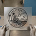 California Eureka Lifeguard Circle | DTF Transfer Ready to Press | Minimalist Heat Transfer