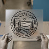 Georgia Emblem | DTF Transfer Ready to Press | Retro Illustrative Heat Transfer