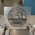 Iowa Hawkeye State Farmhouse | DTF Transfer Ready to Press | Minimalist Line Art Heat Transfer