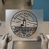 Massachusetts Lighthouse | DTF Transfer Ready to Press | Minimalist Coastal Heat Transfer