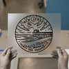 New Jersey 'Liberty & Prosperity' Seal | DTF Transfer Ready to Press | Outline Style Heat Transfer
