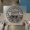 Nebraska All For Our Country | DTF Transfer Ready to Press | Minimalist State Heat Transfer