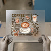 Coffee Lover Word Art | DTF Transfer Ready to Press | Watercolor Style Heat Transfer
