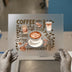 Coffee Lover Word Art | DTF Transfer Ready to Press | Watercolor Style Heat Transfer
