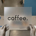 Coffee Text | DTF Transfer Ready to Press | Minimalist Heat Transfer