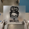#MomLife Messy Bun | DTF Transfer Ready to Press | Trendy Heat Transfer